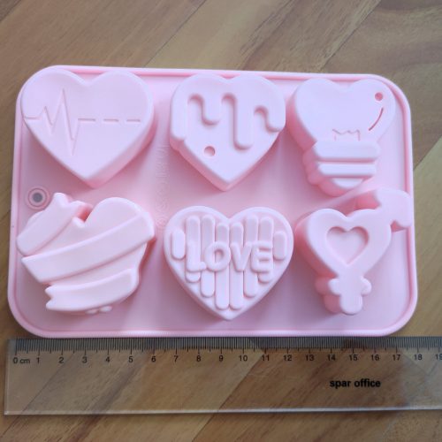 Big heart silicon mould