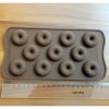 Striped circle silicon mould